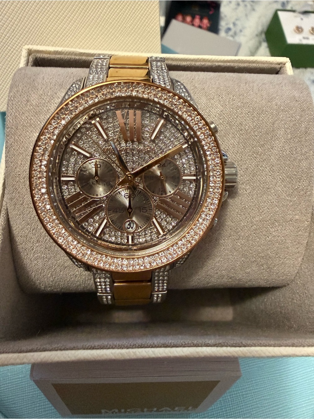 Michael kors glitz watch.